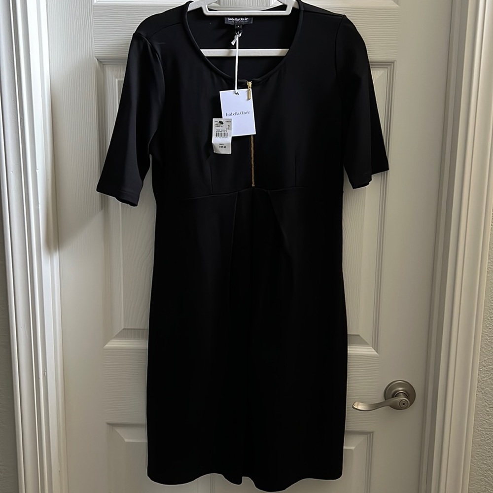 Maternity black ponte dress